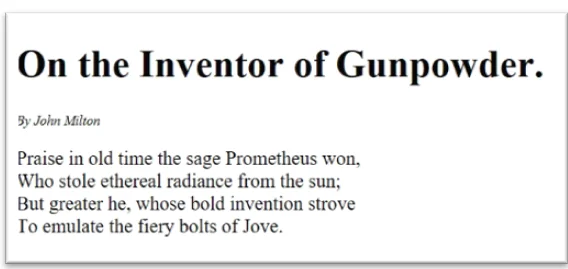On the Inventor of Gunpower, by John Milton.
